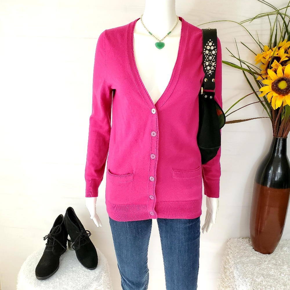 Banana Republic soft knit merino wool blend cardi